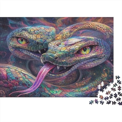 Zeichenstil,Schlange,1000pcs (75x50cm),DIY-Puzzle Für Erwachsene von kaiyun