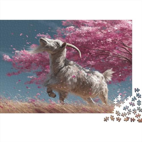Ziege 1000pcs (75x50cm) Schwer Puzzle Lernspiel Impossible Herausforderung Spielzeug Für Erwachsene Kinder von kaiyun