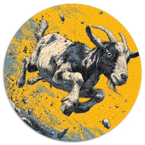 Ziege Falling Illustration 1000pcs (67.5x67.5cm) Puzzle, Lernspiel Impossible Herausforderungsspielzeug Für Erwachsene Teenager von kaiyun