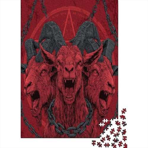 Ziege Gotik Death Metal Style Puzzle 1000 Teile, Lernspiel, Unmöglich, Anspruchsvolles Spielzeug Für Erwachsene Und Kinder Ab 14 Jahren 38x26cm/1000pcs Ziege Gotik Death Metal Style Puzzle 1000 Teile, Lernspiel, Unmöglich, Anspruchsvolles Spielzeug Für Erwachsene Und Kinder Ab 14 Jahren 38x26cm/1000pcs von kaiyun