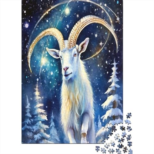 Ziege Puzzle 1000 Teile, Lernspiel, Unmöglich, Anspruchsvolles Spielzeug Für Erwachsene Und Kinder Ab 14 Jahren 38x26cm/1000pcs von kaiyun