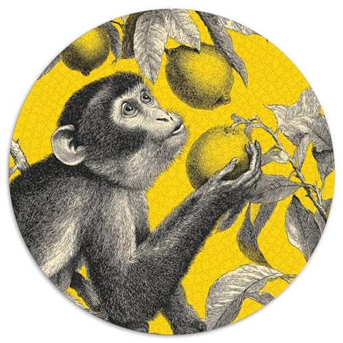 Zitronenbaum,Pouting AFFE,1000pcs (67.5x67.5cm),DIY-Puzzle Für Erwachsene von kaiyun