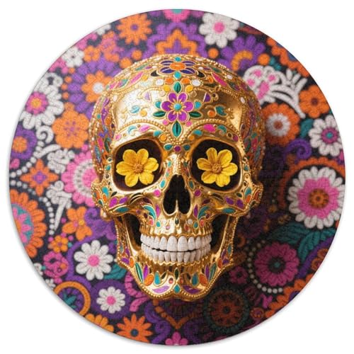 Zuckerschädel Rätsel Für Erwachsene |Colored Flowers| Familienspaß-Puzzles 1000pcs (67.5x67.5cm) von kaiyun