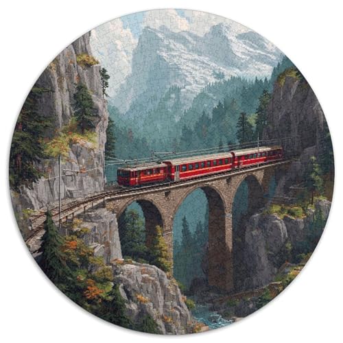 Züge in den Bergen Rätsel Für Erwachsene || 1000pcs (67.5x67.5cm) Puzzles Lernspiele Home Decor von kaiyun
