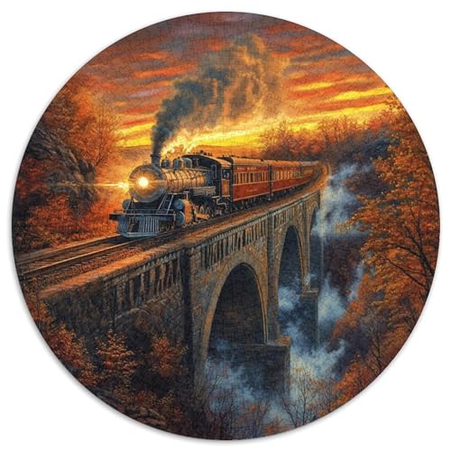 Zug 1000pcs (67.5x67.5cm) Schwer Puzzle Lernspiel Impossible Double Arch Bridge Herausforderung Spielzeug Für Erwachsene Kinder von kaiyun