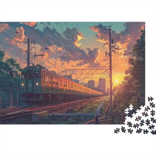 Zug 1000pcs (75x50cm) Puzzle, Lernspiel Impossible Reiselandschaft Herausforderungsspielzeug Für Erwachsene Teenager von kaiyun