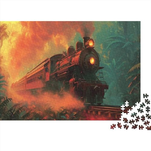 Zug 1000pcs (75x50cm) Schwer Puzzle Lernspiel Impossible Reiselandschaft Herausforderung Spielzeug Für Erwachsene Kinder von kaiyun