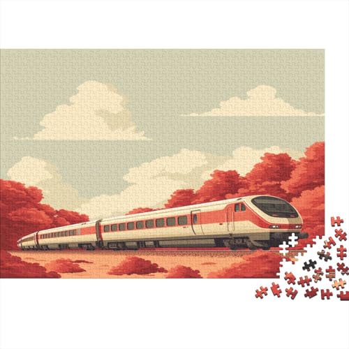 Zug 1000pcs (75x50cm) Schwer Puzzle Lernspiel Impossible Reiselandschaft Herausforderung Spielzeug Für Erwachsene Kinder von kaiyun