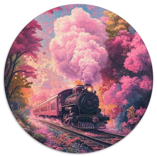 Zug Rätsel Für Erwachsene |Colorful Baums Pink Sky| 1000pcs (67.5x67.5cm) Puzzles Lernspiele Home Decor von kaiyun