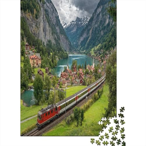 Zug fährt durch EIN Dorf in den Schweizer Alpen Puzzle 1000 Teile, Lernspiel, Unmöglich, Anspruchsvolles Spielzeug Für Erwachsene Und Kinder Ab 14 Jahren 38x26cm/1000pcs Zug fährt durch EIN Dorf in den Schweizer Alpen Puzzle 1000 Teile, Lernspiel, Unmöglich, Anspruchsvolles Spielzeug Für Erwachsene Und Kinder Ab 14 Jahren 38x26cm/1000pcs von kaiyun