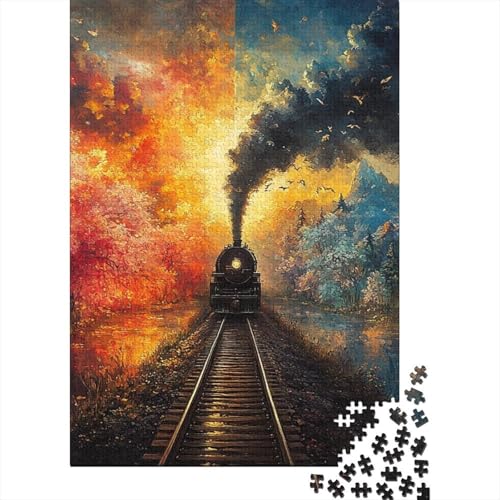 Zug fährt durch die Vier Jahreszeiten 70x50cm/1000pcs Schwer Puzzle Lernspiel Impossible Malkunst Herausforderung Spielzeug Für Erwachsene Kinder Zug fährt durch die Vier Jahreszeiten 70x50cm/1000pcs Schwer Puzzle Lernspiel Impossible Malkunst Herausforderung Spielzeug Für Erwachsene Kinder von kaiyun