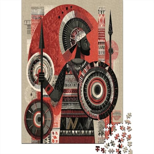 Zulu-Krieger mit Speer und Schild 38x26cm/1000pcs Puzzles, Die Für Erwachsene Und Personen Ab 14 Jahren Geeignet Sind Stammesmuster Zulu-Krieger mit Speer und Schild 38x26cm/1000pcs Puzzles, Die Für Erwachsene Und Personen Ab 14 Jahren Geeignet Sind Stammesmuster von kaiyun