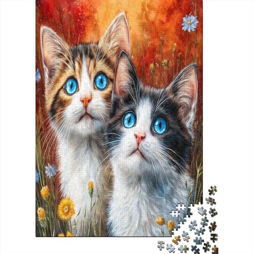 Zwei süße Katzen 38x26cm/1000pcs Puzzle, Lernspiel Impossible Herausforderungsspielzeug Für Erwachsene Teenager Zwei süße Katzen 38x26cm/1000pcs Puzzle, Lernspiel Impossible Herausforderungsspielzeug Für Erwachsene Teenager von kaiyun