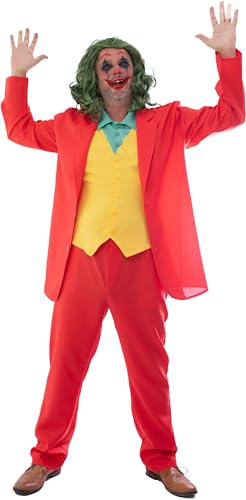 Laughing Man Clown Suit Men's Costume Medium 38-40 Red Laughing Man Clown Suit Men's Costume Medium 38-40 Red von karnivalcostumes