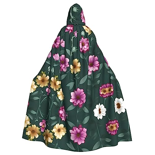 Cosplay-Umhang für Erwachsene, 160 cm, Halloween, lang, schöne lila Blumen, Hexe, Kapuzenmantel, Umhang für Party Cosplay-Umhang für Erwachsene, 160 cm, Halloween, lang, schöne lila Blumen, Hexe, Kapuzenmantel, Umhang für Party von kastiong
