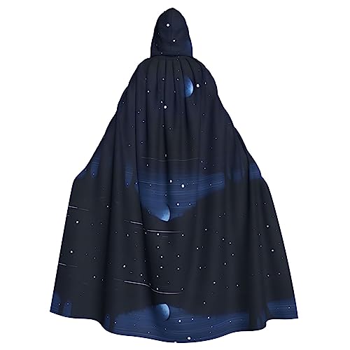 Dunkelblaue Nachtansicht Elegante Kapuzenumhänge für Erwachsene für Halloween-Partys und Motto-Kostüme - Stilvolle Partydekorationen Dunkelblaue Nachtansicht Elegante Kapuzenumhänge für Erwachsene für Halloween-Partys und Motto-Kostüme - Stilvolle Partydekorationen von kastiong