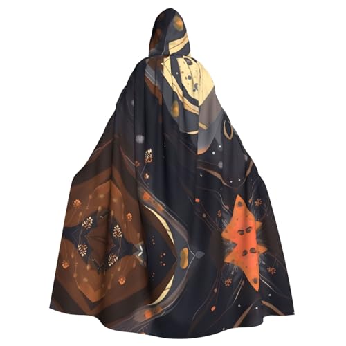 kastiong Cosplay-Umhang für Erwachsene, 160 cm, Halloween, lang, dunkel, mittelgroß, Hexe, Kapuzenmantel, Umhang, Outfit für Party kastiong Cosplay-Umhang für Erwachsene, 160 cm, Halloween, lang, dunkel, mittelgroß, Hexe, Kapuzenmantel, Umhang, Outfit für Party von kastiong