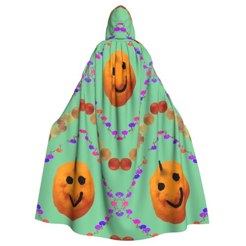 kastiong Cosplay-Umhang für Erwachsene, 160 cm, Kostüm, Halloween, lang, Smiley, Zitrusfrüchte, Hexe, Kapuzenmantel, Umhang, Outfit für Party kastiong Cosplay-Umhang für Erwachsene, 160 cm, Kostüm, Halloween, lang, Smiley, Zitrusfrüchte, Hexe, Kapuzenmantel, Umhang, Outfit für Party von kastiong