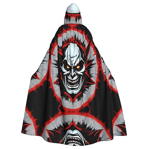 kastiong Cosplay-Umhang für Erwachsene, 160 cm, Kostüm, Halloween, lang, rot und schwarz, böser Geist, Hexe, Kapuzenmantel, Umhang, Outfit für Party kastiong Cosplay-Umhang für Erwachsene, 160 cm, Kostüm, Halloween, lang, rot und schwarz, böser Geist, Hexe, Kapuzenmantel, Umhang, Outfit für Party von kastiong