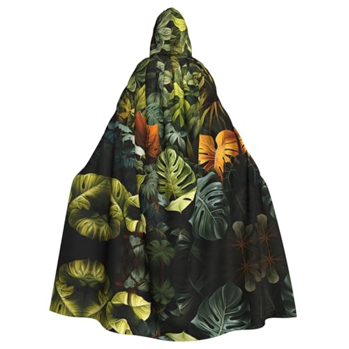 kastiong Cosplay-Umhang für Erwachsene, 160 cm, Kostüm, Halloween, lang, tropischer Regenwald, Palmblätter, Hexe, Kapuzenmantel, Umhang, Outfit für Party kastiong Cosplay-Umhang für Erwachsene, 160 cm, Kostüm, Halloween, lang, tropischer Regenwald, Palmblätter, Hexe, Kapuzenmantel, Umhang, Outfit für Party von kastiong