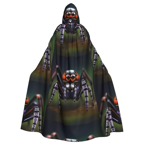 kastiong Cosplay-Umhang für Erwachsene, 160 cm, Kostüm, Halloween, lang, tropischer Regenwald, Spinnen, Hexe, Kapuzenmantel, Umhang, Outfit für Party kastiong Cosplay-Umhang für Erwachsene, 160 cm, Kostüm, Halloween, lang, tropischer Regenwald, Spinnen, Hexe, Kapuzenmantel, Umhang, Outfit für Party von kastiong