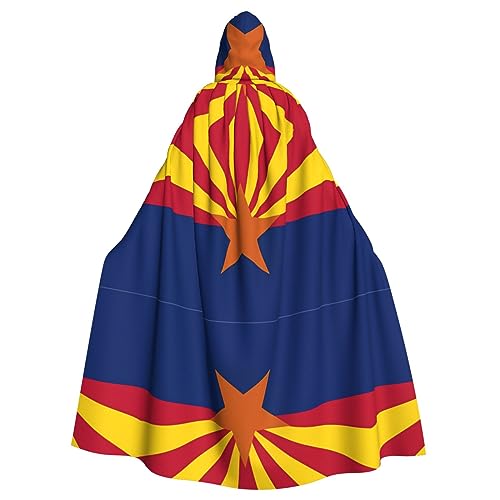 kastiong Cosplay-Umhang für Erwachsene, 160 cm, Kostüm, Halloween, lange Arizona-Flagge, Hexe, Kapuzenmantel, Umhang, Outfit für Party kastiong Cosplay-Umhang für Erwachsene, 160 cm, Kostüm, Halloween, lange Arizona-Flagge, Hexe, Kapuzenmantel, Umhang, Outfit für Party von kastiong