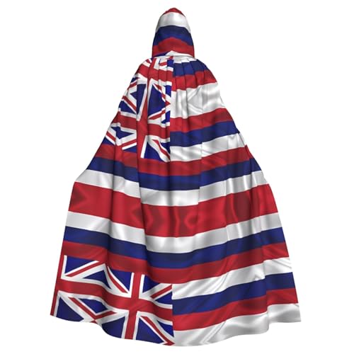 kastiong Cosplay-Umhang für Erwachsene, 160 cm, Kostüm, Halloween, lange Flagge von Hawaii, amerikanische Hexe, Kapuzenmantel, Umhang, Outfit für Party kastiong Cosplay-Umhang für Erwachsene, 160 cm, Kostüm, Halloween, lange Flagge von Hawaii, amerikanische Hexe, Kapuzenmantel, Umhang, Outfit für Party von kastiong