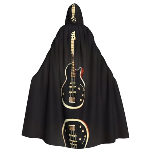kastiong Cosplay-Umhang für Erwachsene, 160 cm, Kostüm, Halloween, lange schwarze Gitarre, Hexe, Kapuzenmantel, Umhang für Party kastiong Cosplay-Umhang für Erwachsene, 160 cm, Kostüm, Halloween, lange schwarze Gitarre, Hexe, Kapuzenmantel, Umhang für Party von kastiong
