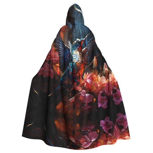 kastiong Cosplay-Umhang für Erwachsene, 160 cm, Kostüm, Halloween, langer Kolibri, Hexe, Kapuzenmantel, Umhang, Outfit für Party kastiong Cosplay-Umhang für Erwachsene, 160 cm, Kostüm, Halloween, langer Kolibri, Hexe, Kapuzenmantel, Umhang, Outfit für Party von kastiong
