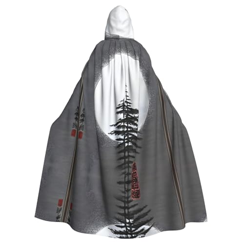 kastiong Cosplay-Umhang für Erwachsene, 160 cm, Kostüm, Halloween, langer Mond, Kiefer, Hexe, Kapuzenmantel, Umhang, Outfit für Party kastiong Cosplay-Umhang für Erwachsene, 160 cm, Kostüm, Halloween, langer Mond, Kiefer, Hexe, Kapuzenmantel, Umhang, Outfit für Party von kastiong