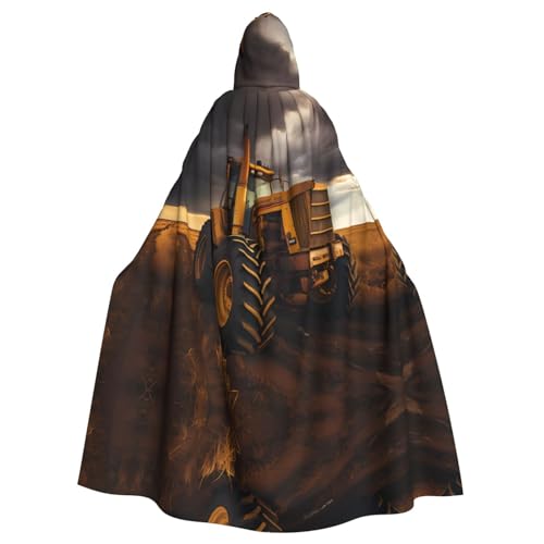 kastiong Cosplay-Umhang für Erwachsene, 160 cm, Kostüm, Halloween, langer Traktor im Feld, Hexe, Kapuzenmantel, Umhang, Outfit für Party kastiong Cosplay-Umhang für Erwachsene, 160 cm, Kostüm, Halloween, langer Traktor im Feld, Hexe, Kapuzenmantel, Umhang, Outfit für Party von kastiong