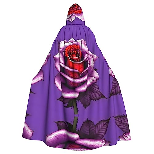 kastiong Cosplay-Umhang für Erwachsene, 160 cm, lang, Fuchsia, Rose, Hexe, Kapuzenmantel, Umhang, Outfit für Party kastiong Cosplay-Umhang für Erwachsene, 160 cm, lang, Fuchsia, Rose, Hexe, Kapuzenmantel, Umhang, Outfit für Party von kastiong