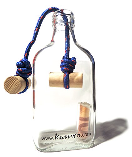 kasuro Flaschensafe Knoten | Geldgeschenk Verpackung | perfekt für Weihnachten, Hochzeit, Konfirmation, Jugendweihe, Geburtstag ...… von kasuro