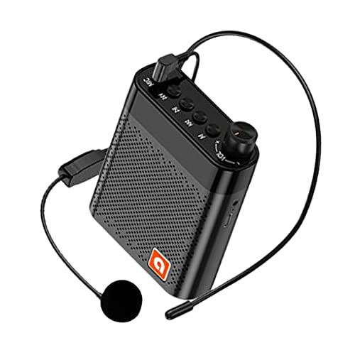 kawehiop Sprachverstärker Mikrofon Set, universelles kleines Lehrer Lautsprecher Werkzeug, Verstärkungsgeräte, Verstärker Lautsprecher, Schwarz von kawehiop