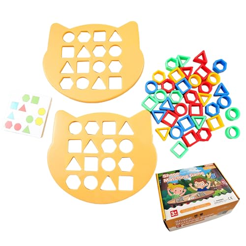 Formzuordnungsspiel - Geometrisches Formpassungsbrett, Farberkennung Schnelles Kombination Sensorisches Training, Bausteine ​​Jigsaw -Rätsel Für Kinder von kdkskss