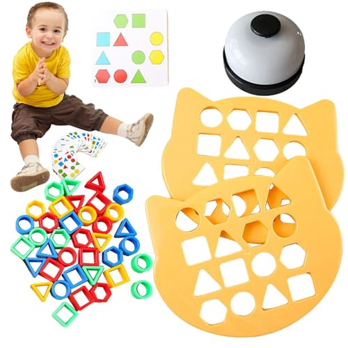 Formzuordnungsspiel - Geometrisches Formpassungsbrett, Farberkennung Schnelles Kombination Sensorisches Training, Bausteine ​​Jigsaw -Rätsel Für Kinder von kdkskss