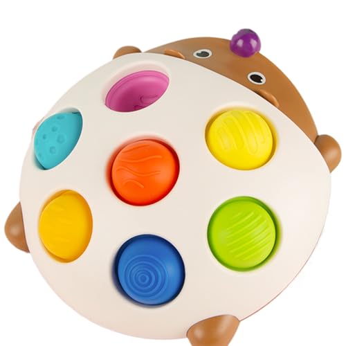kdkskss Finger Training Igel Form Sensory Board - Pressable Early Education Hedgehog Fingerübungsbrett, Farberkennung Zappelspielzeug Für Schlafzimmer, Kindergarten, Kindergarten von kdkskss