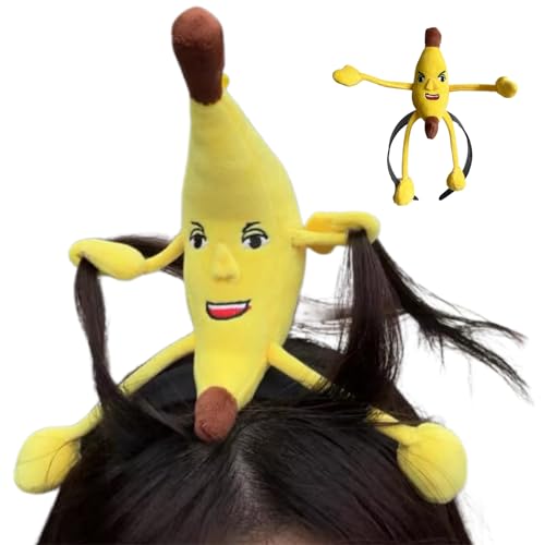 kdkskss Gelbes Bananen-Stirnband, Niedlicher Und Lustiger Plüsch-Kopfschmuck, Partykostüm-Stirnband Für Erwachsene, Geeignet Für Cosplay-Partys, Foto-Requisiten Und Dekoration kdkskss Gelbes Bananen-Stirnband, Niedlicher Und Lustiger Plüsch-Kopfschmuck, Partykostüm-Stirnband Für Erwachsene, Geeignet Für Cosplay-Partys, Foto-Requisiten Und Dekoration von kdkskss