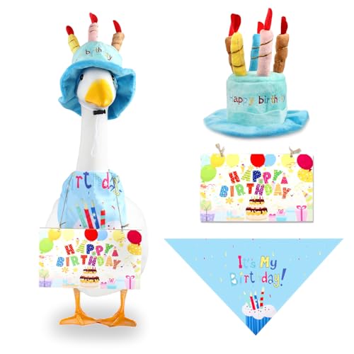 3 Stück Happy Birthday Gans Outfit Gans Kleidung für 58,4 cm 43,2 cm hohe Zement Gans Rasen Gans Kleidung Veranda Gans Kleidung Rasen Gans Outfit Garten Gans Kostüm 3 Stück Happy Birthday Gans Outfit Gans Kleidung für 58,4 cm 43,2 cm hohe Zement Gans Rasen Gans Kleidung Veranda Gans Kleidung Rasen Gans Outfit Garten Gans Kostüm von kedaijin