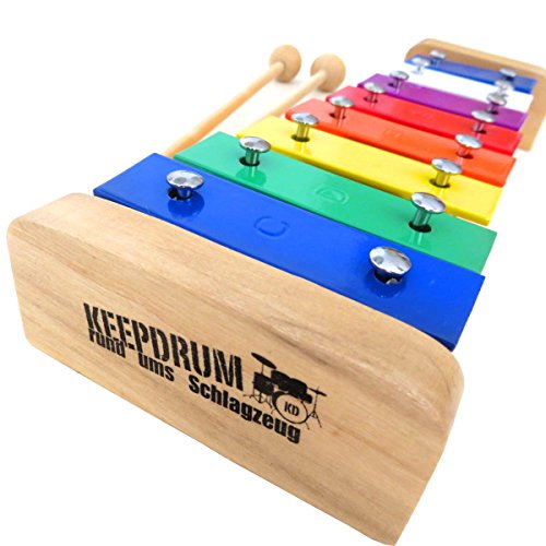 keepdrum KGS2 Glockenspiel mit bunten Klangplatten von keepdrum