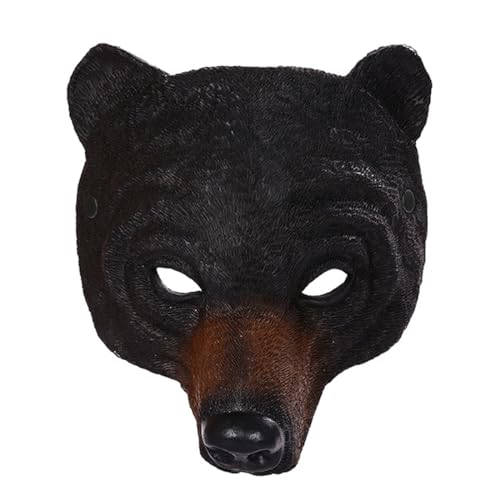 keland Horror Bär Maske Waschbär Maske Gruselige Tiermaske Tier Maske Vollgesichtsmaske für Halloween Maskerade (Style-B) von keland