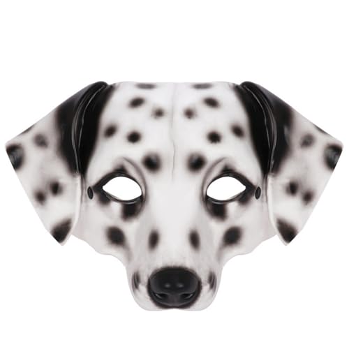 keland Hundemaske Dalmatiner Maske Puppy Mask Halloween Tiermaske Gruselige Maske Kostüm Maske für Erwachsene (Style-D) von keland