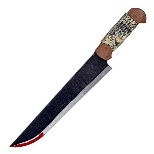 keland Spielzeug Messer Unechte Messer Requisite Machete Fake Waffen für Halloween Cosplay Party (A-Schwarz) von keland