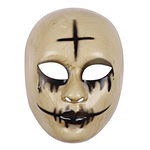 keland The Purge Kreuz Maske Anarchy GOD Mask Horror Killer Maske Halloween Requisiten für Erwachsene (Stil-1) von keland