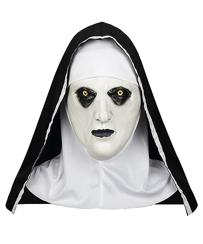 keland the Nonne Gruselige Latex Vollkopfmaske the Conjuring Maske Horror Halloween Requisite (Stil-A) von keland