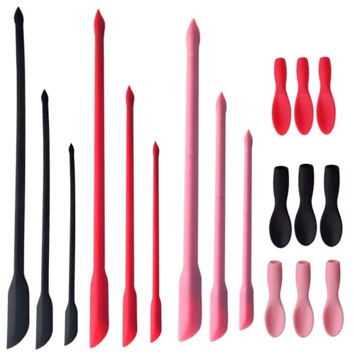 keloppasit 3 Stück Spatel Kosmetik, Doppelkopf Silicone Spatula Mit Löffel, Multifunktions Mini Spatel Lotion Rührer, Wiederverwendbare Für Lebensmittelflaschen, Schönheitsprodukte keloppasit 3 Stück Spatel Kosmetik, Doppelkopf Silicone Spatula Mit Löffel, Multifunktions Mini Spatel Lotion Rührer, Wiederverwendbare Für Lebensmittelflaschen, Schönheitsprodukte von keloppasit