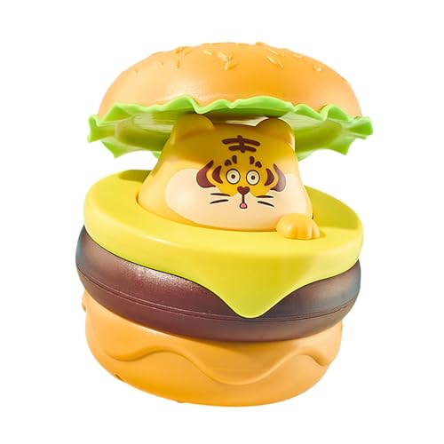 keloppasit Fahrzeug für Kleinkind 1-3 zurückziehen, Spielzeug winden | Netter Cartoon Hamburger Kleinkind Spielzeugauto,Sport- und Freizeitspiel für das chinesische Neujahr, Valentinstag, Weihnachten von keloppasit