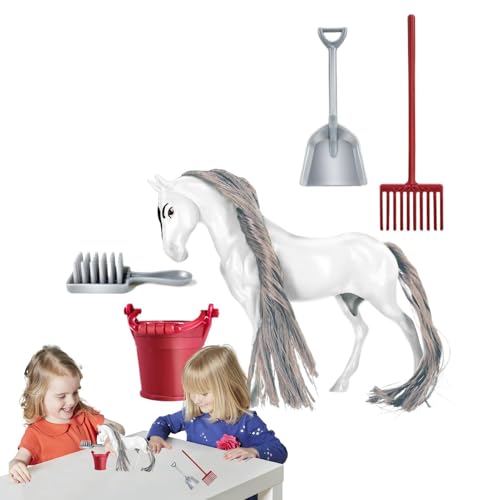 keloppasit Horse Club Spielset,Reitspielset - Pferdespielzeug, abnehmbare Figur, Reitspielset,Realistisches Tierspielzeug, vorgeben, Farm Horse Club zum Geburtstag keloppasit Horse Club Spielset,Reitspielset - Pferdespielzeug, abnehmbare Figur, Reitspielset,Realistisches Tierspielzeug, vorgeben, Farm Horse Club zum Geburtstag von keloppasit
