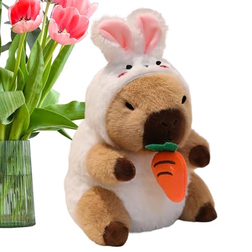 keloppasit Kuscheltier | Super Weiches Kuscheltier Capybara Süßes Stofftier | Weiches kuscheliges Haustierfreund niedliches dekoratives Wurfkissen für Wohndekoration und für Erntedankfest Valentinstag von keloppasit