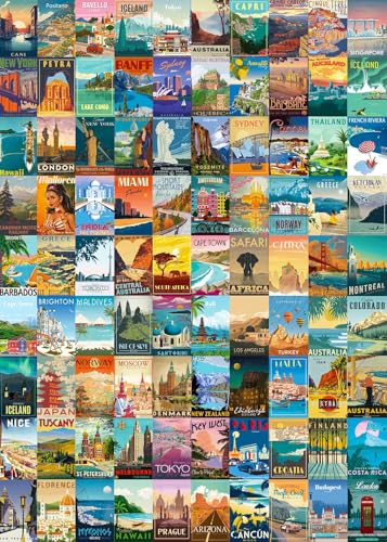 Puzzles für Erwachsene 1000 Teile Vintage Weltreise, Jigsaw Puzzles Landschaft Poster Puzzle Sehenswürdigkeiten, 1000 Teile Puzzles für Erwachsene 90 Scenics World Scenery Puzzles für Erwachsene 1000 Teile Vintage Weltreise, Jigsaw Puzzles Landschaft Poster Puzzle Sehenswürdigkeiten, 1000 Teile Puzzles für Erwachsene 90 Scenics World Scenery von kepovin